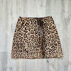 NWT Micheal Kors Cheetah Print Fur Skirt Small